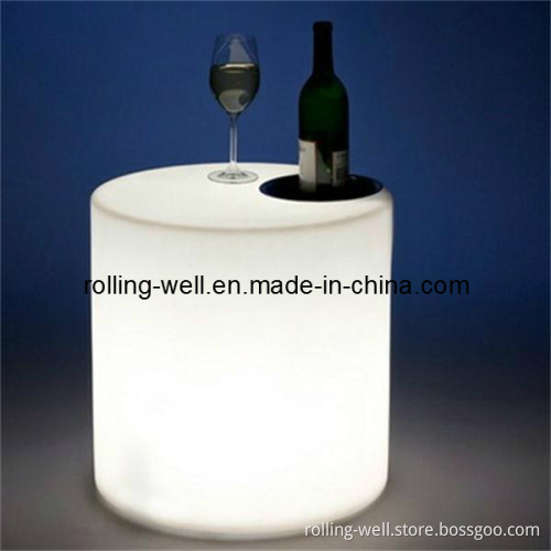 Rechargeable, Battery, 16color Changing LED Table, Plastic LED Coffee Table (RW-053)